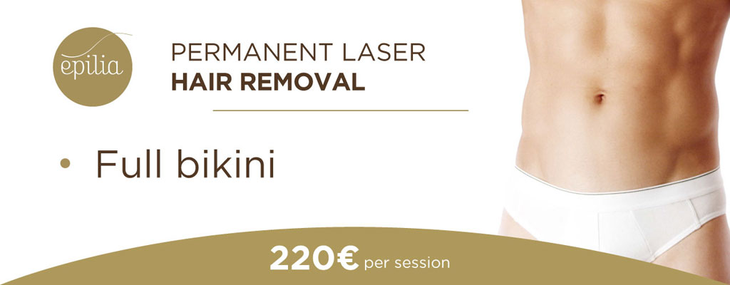 Laser hair removal bikini men