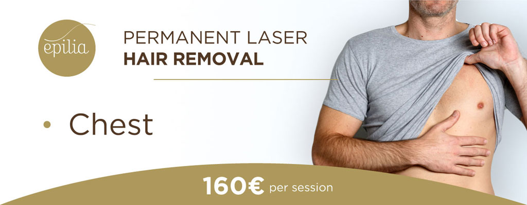 Laser hair removal chest men