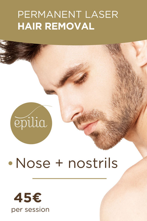 Laser hair removal nose and nostrils men