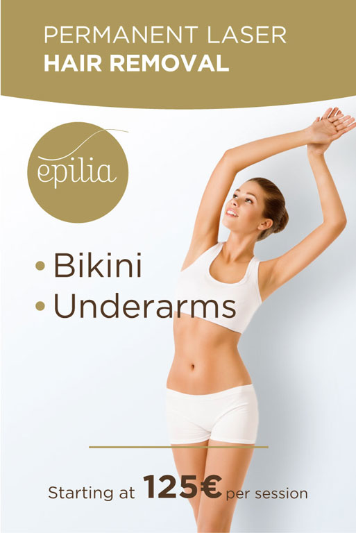 Laser hair removal packages bikini underarms