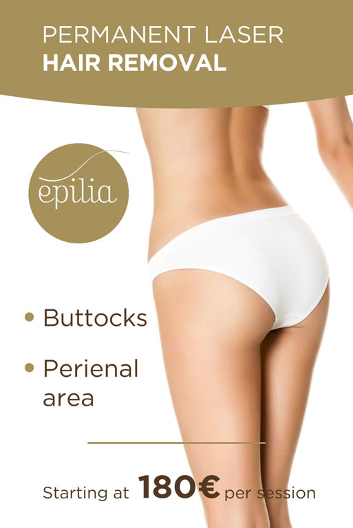 Laser hair removal packages parianal area and buttlocks