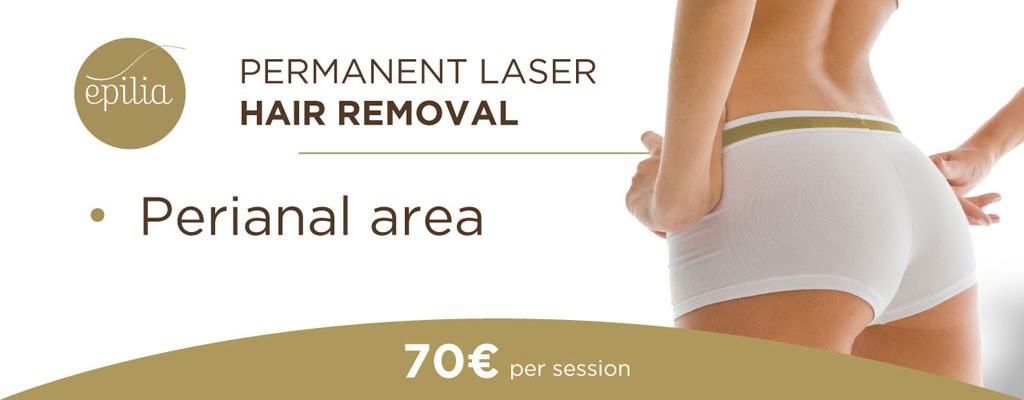 Laser hair removal perianal area