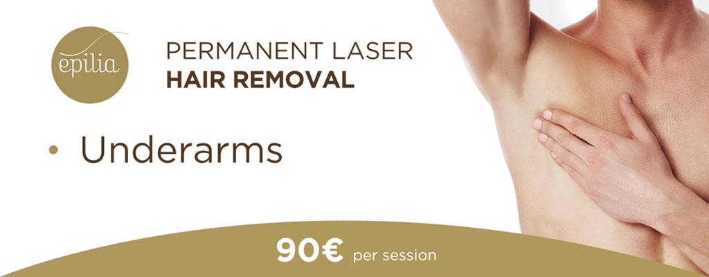 Laser hair removal underarms men