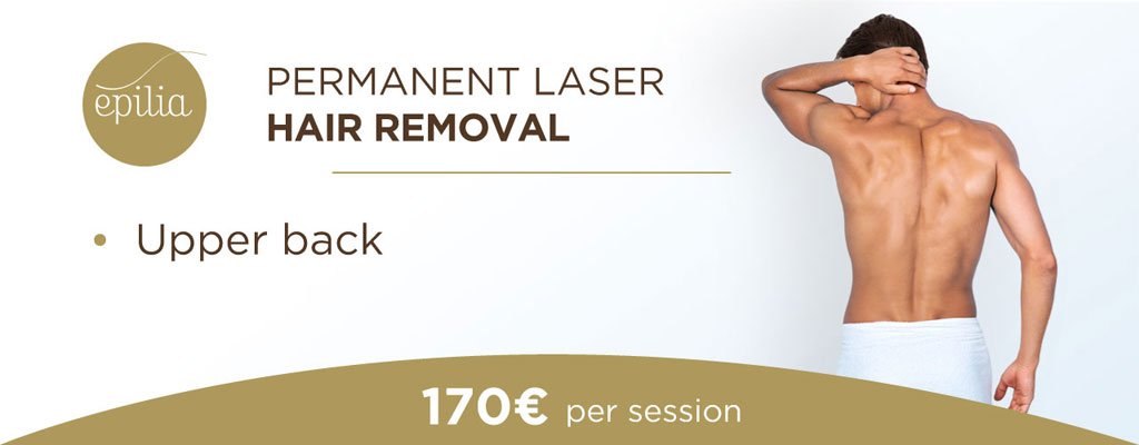 Laser hair removal upper back